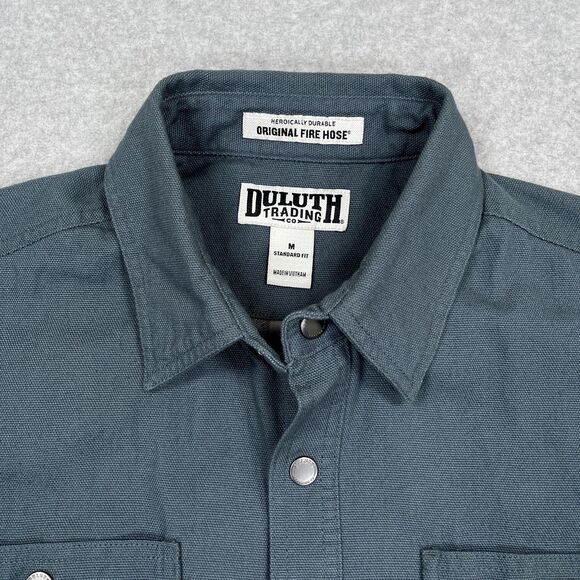 Duluth Trading Limber Jac Shacket Mens Medium Fire Hose Flannel Lined Jacket - Picture 7 of 11